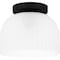 Quoizel Rembrandt 1-Light Matte Black Flush Mount QFL5609MBK - alternate 1